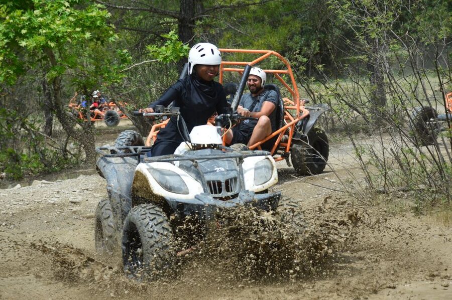From Belek: Fully Combo Zipline, Quad Safari, Rafting, Lunch - The day begins at Roma Rafting basecamp