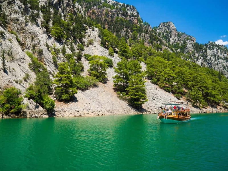From Belek: Green Canyon Boat Trip with Lunch and Drinks - The shorter Little Canyon route