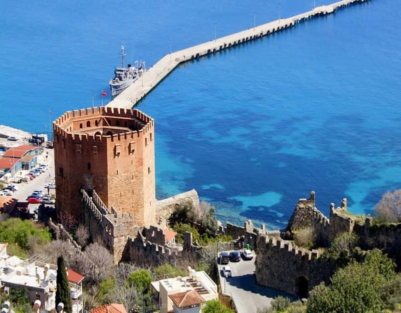 From City of Side: Alanya Tour with Lunch, Boat & Cable Car - Leaving Side for the Alanya coast
