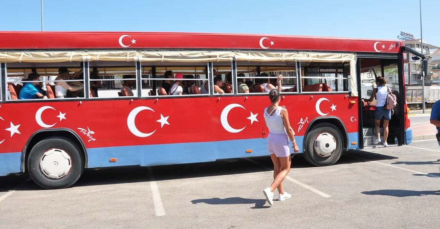 From City of Side: Cabrio Bus Safari & Boat Tour with Lunch - The road into the Taurus Mountains