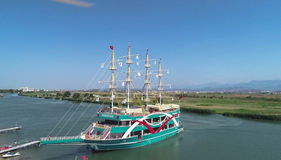 From City of Side: Dolphins Island Boat Trip with Transfer - The two-hour cruise toward Dolphins Island Bay