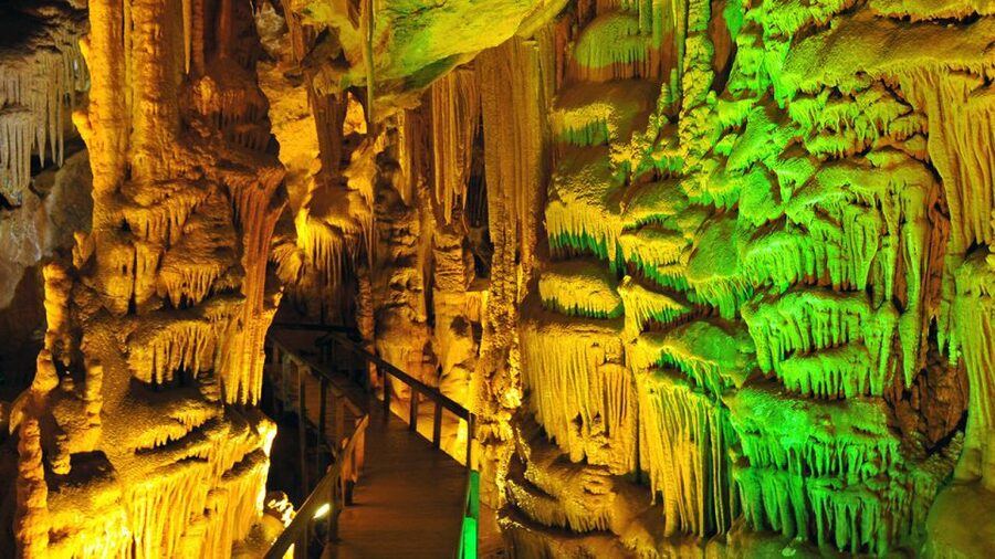 From city of Side: Guided Day Trip to Alanya City - Damlatas Cave: short visit, distinctive setting