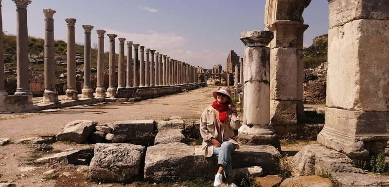 From City of Side: Perge, Aspendos & Kurşunlu Waterfall Trip - Perge: two hours among streets, baths, and columns