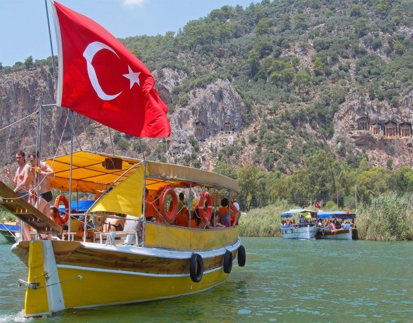From Fethiye: Dalyan Day Trip with Mud Bath and Turtle Beach - Lunch with fish, chicken, or vegetarian pasta