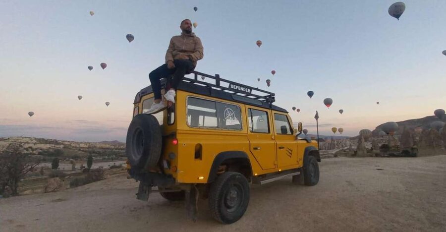 From Göreme/Ürgüp: Cappadocia Jeep Safari Sunrise or Sunset - The valleys, fairy chimneys, caves, and photo stops