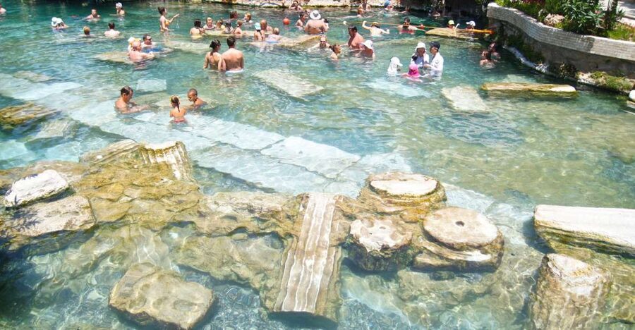From Izmir: Pamukkale Guided Tour with Lunch - Hierapolis: an ancient city above the springs