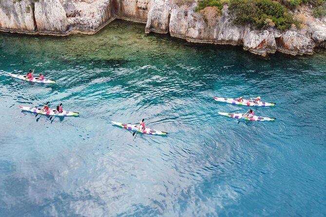 From Kas: Guided Kekova Sea Kayaking Tour - Lycian sarcophagi near Theimussa