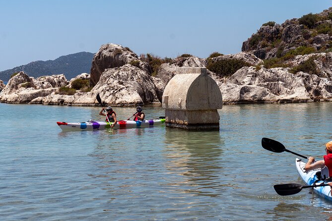 From Kas: Guided Kekova Sea Kayaking Tour - From Kaş to Üçağız at 8 in the morning