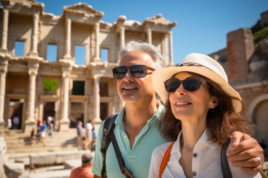 From Kusadasi/Izmir: Ephesus Private Tour with Less Walking - Walking through Ephesus, from the Library to the theater