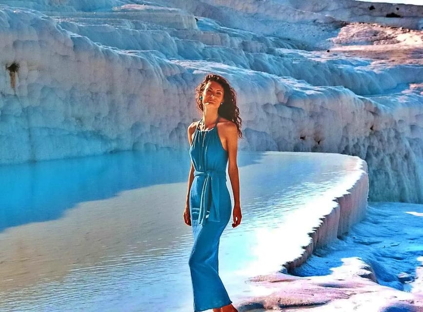 From Kusadasi: Pamukkale & Hierapolis Tour with Entry Ticket - The Roman city above the springs