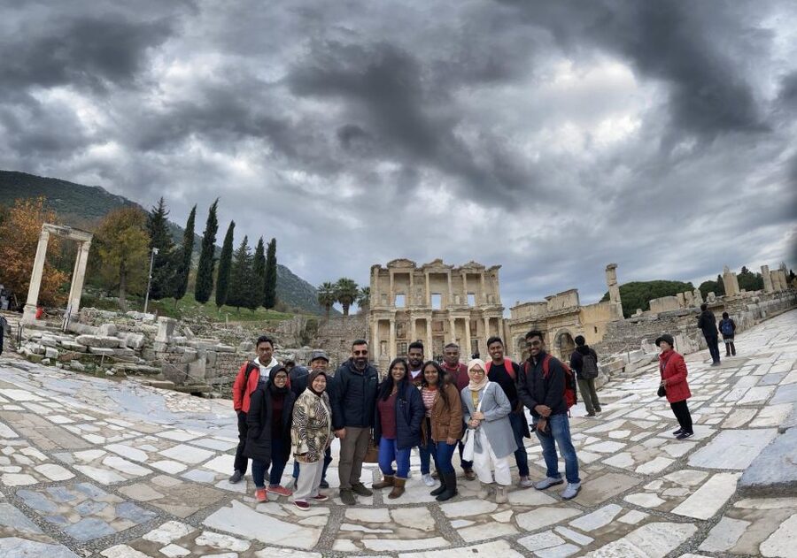 From Kusadasi/Selcuk: Highlights of Ephesus Small Group Tour - Artemis Temple and the view toward Selcuk