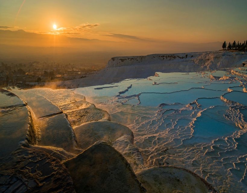 From Marmaris: Pamukkale Evening Tour with Transfer & Dinner - Hierapolis, from Roman baths to the necropolis