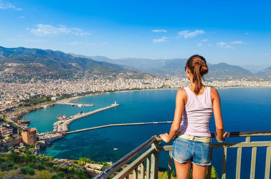 From Side: Alanya Tour with Lunch, Boat Trip, and Cable Car - First views of Alanya at the harbor