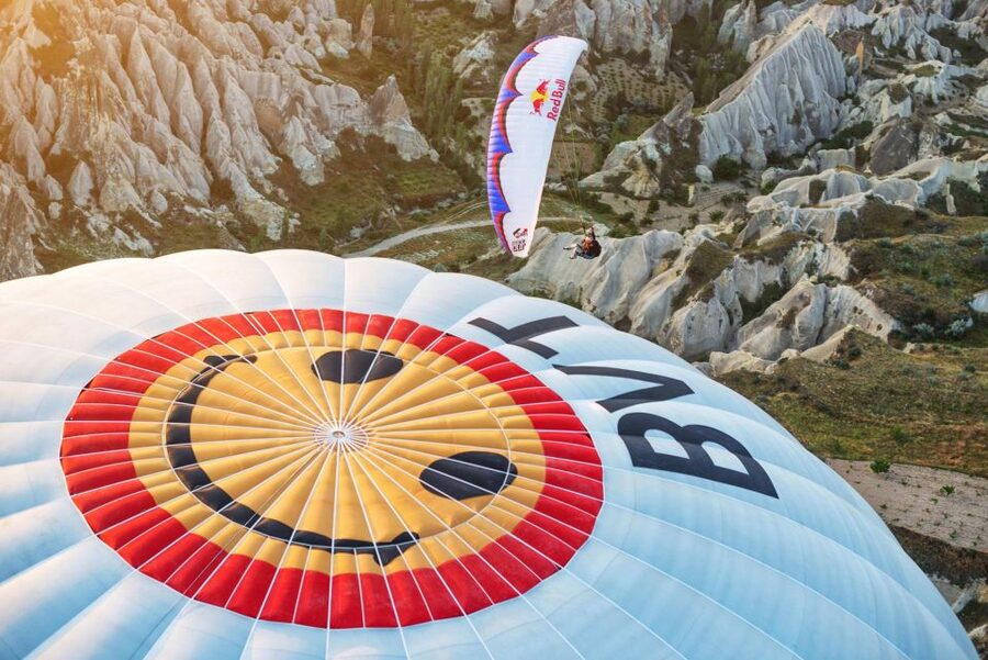From Urgüp/Göreme: Cappadocia Tandem Paragliding & Transfer - Cappadocia from above