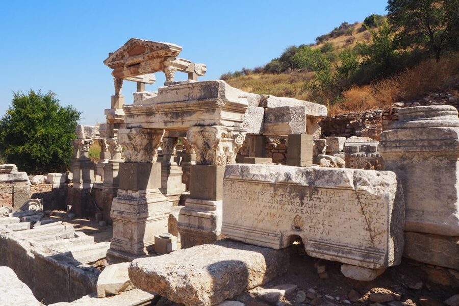 Full-Day Tour of Ancient Ruins in Ephesus from Izmir - Walking through the main ruins of Ephesus