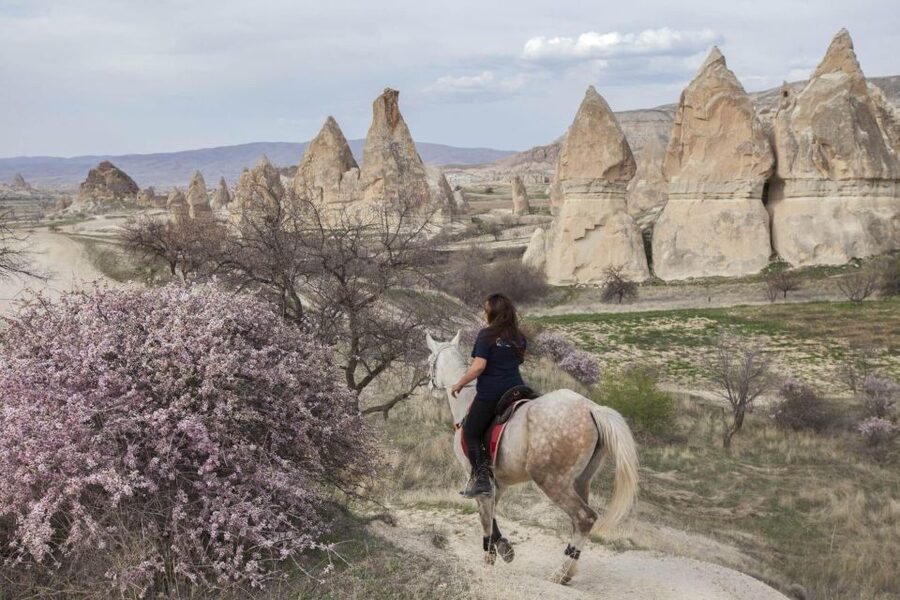 Göreme: Cappadocia Horseback Ride at Sunset or Sunrise - Meeting your horse at the Göreme ranch