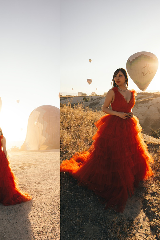 Göreme: Cappadocia Satin Flying Dress Rental - Why the satin fabric matters for photographs