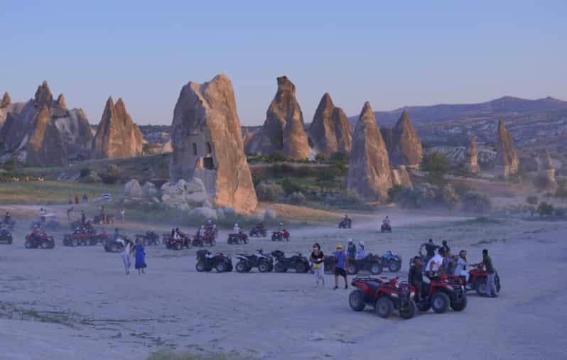 Göreme: Cappadocia Sunset ATV Tour - Swords Valley begins the off-road section