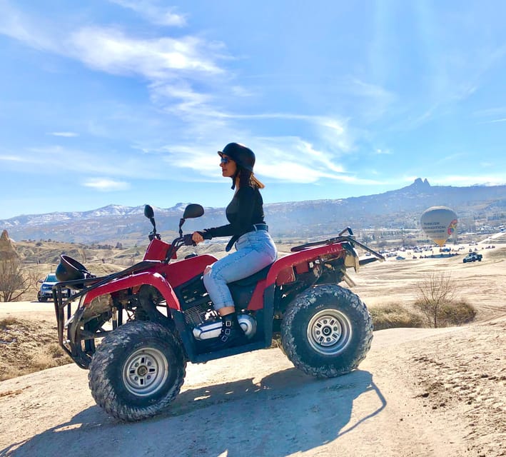 Göreme: Cappadocia Sunset ATV Tour - Red Valley and Rose Valley in changing light