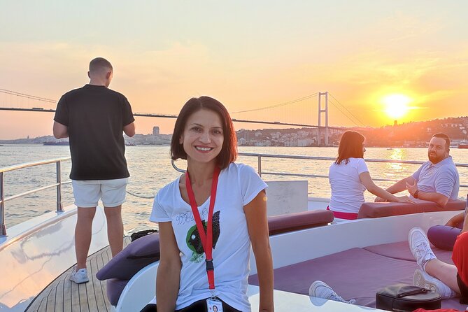 Guided Bosphorus Sunset Cruise on Luxurious Yacht - Small Group Cruise - The First Bridge, where Europe meets Asia