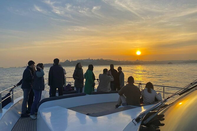 Guided Bosphorus Sunset Cruise on Luxurious Yacht - Small Group Cruise - Rumeli Fortress at the narrowest point