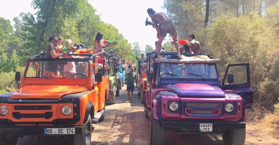 Icmeler Jeep Safari, Lunch, Water Fight, Colour & Foam Party - A simple Turkish lunch in the countryside