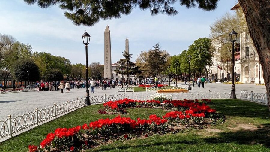 Istanbul: Blue Mosque & Hagia Sophia Guided Tour w/ Tickets - Walking between the two landmarks