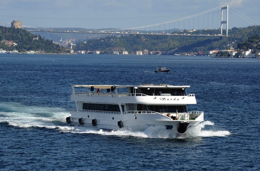 Istanbul: Bosphorus Cruise and Golden Horn Bus Tour - Spotting Rumeli Fortress from the boat