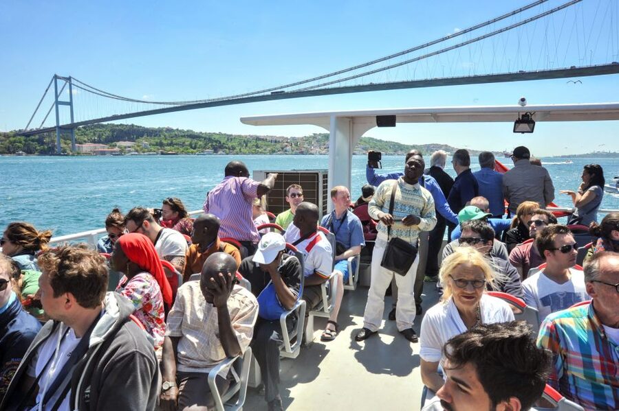 Istanbul: Bosphorus Cruise w/Audio Guide and Sunset Option - Palaces along the European shore