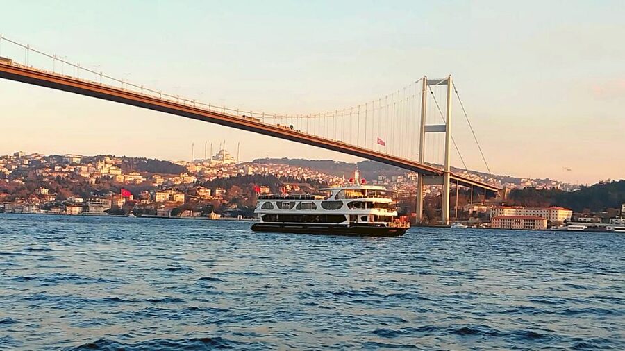 Istanbul: Bosphorus Dinner Cruise with Drinks & Turkish Show - The Bosphorus views between dinner courses