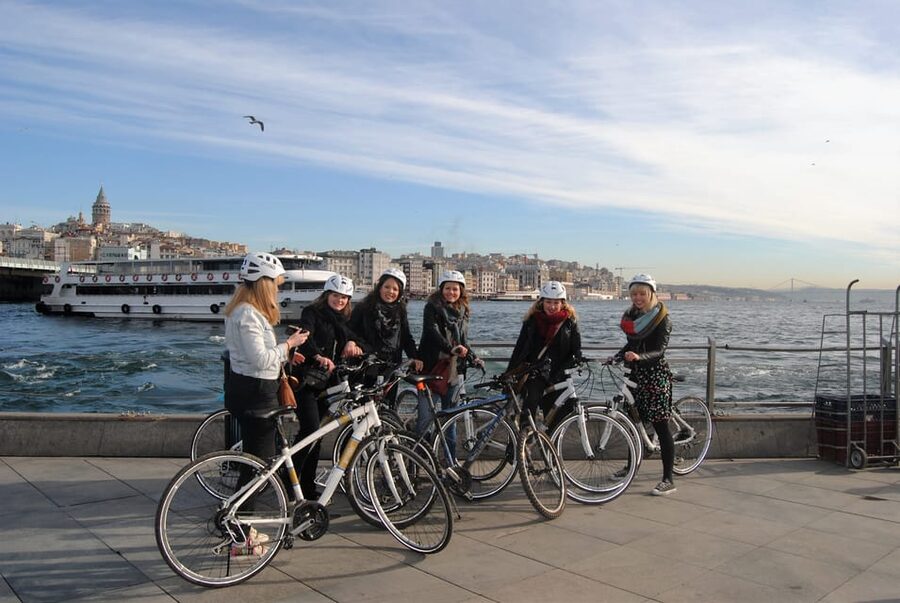 Istanbul: Eurasia Bike & Boat Half-Day Tour - The Moda break, with tea and a local pause