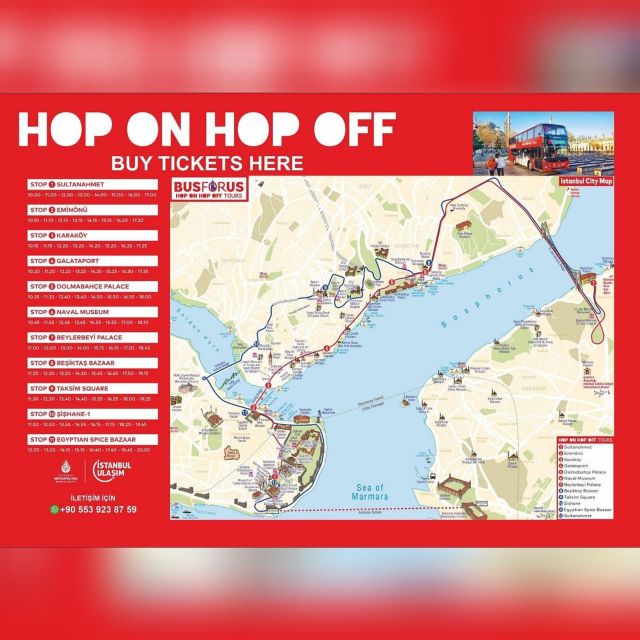 Istanbul Hop On Hop Off Bus24 Hours Ticket - Taksim Square and Beşiktaş Bazaar