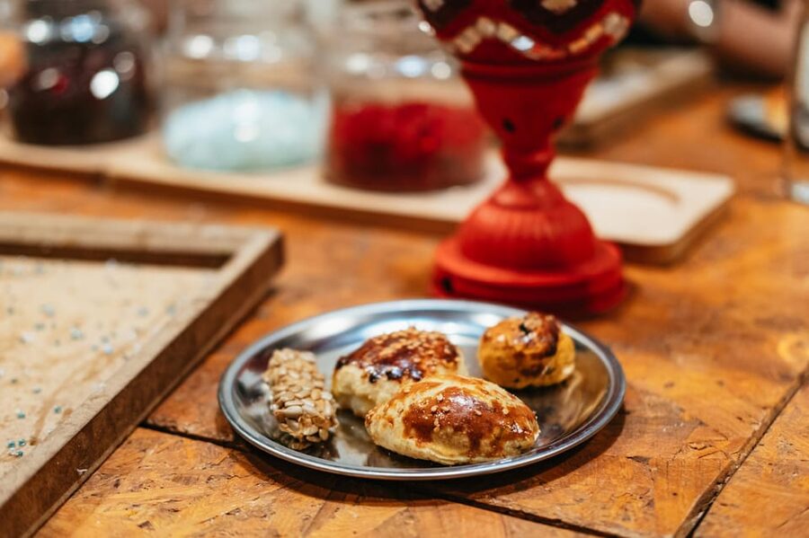 Istanbul:Original Turkish Mosaic Lamp Workshop w/ Snacks - The drying break is part of the experience