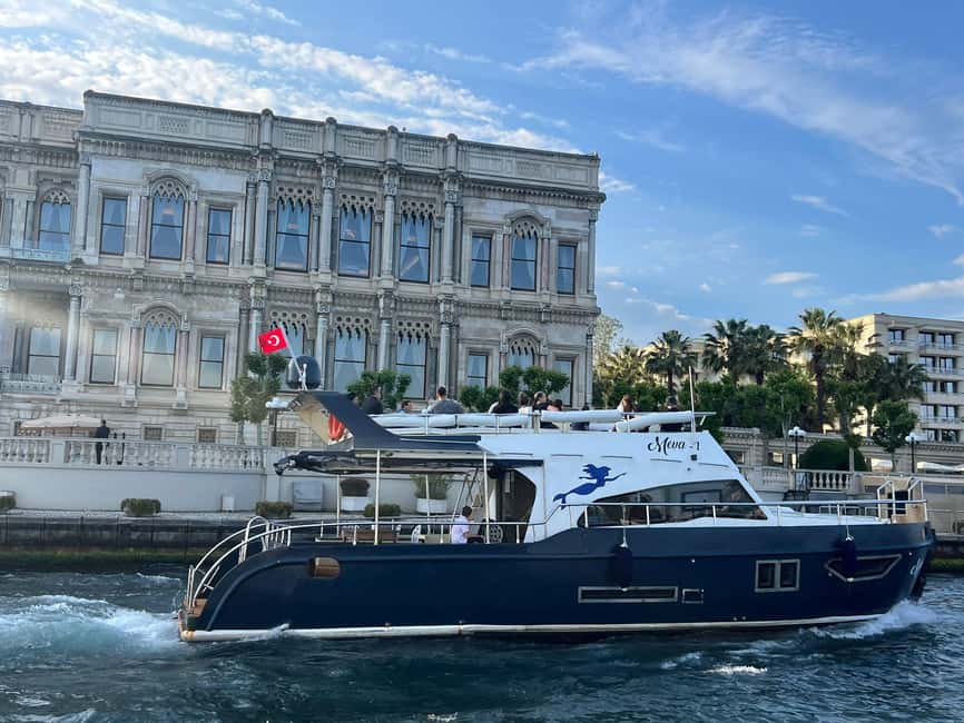 Istanbul: Sunset Bosphorus Yacht Cruise with A break on Asia - What is included for $17