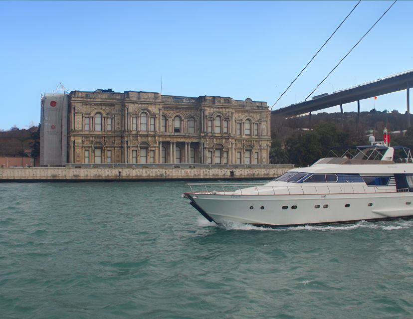 Istanbul: Sunset Yacht Cruise on the Bosphorus with Transfer - Bridges, schools, and the European shore toward Rumeli