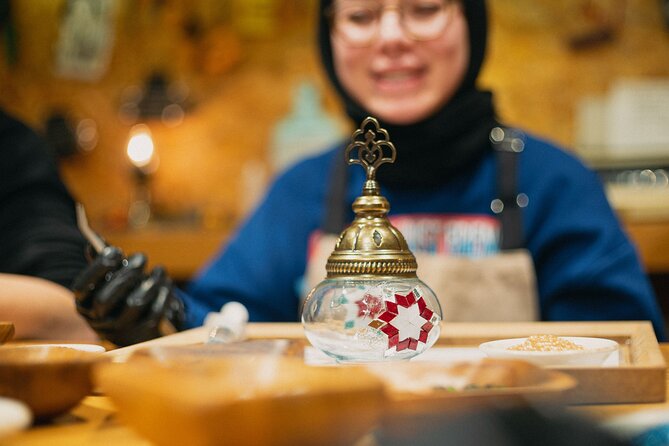 Istanbul Turkish Mosaic Lamp Workshop in Old Town - All Included - The hands-on work takes patience