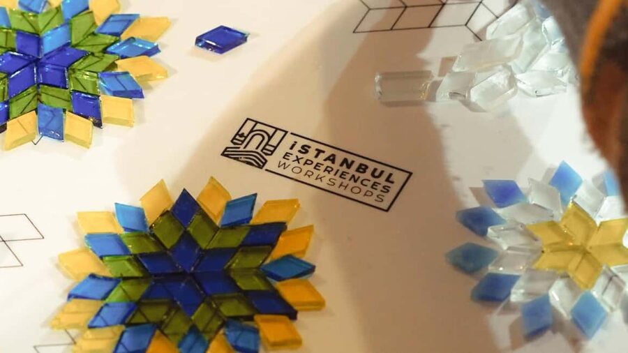 Istanbul: Turkish Mosaic Lamp Workshop with Bosphorus View - Choosing Colors and Building the Pattern