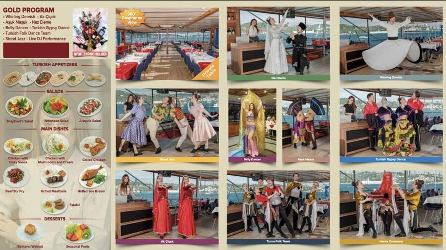 Istanbul: Turkish Night on the Bosphorus Dinner Cruise - The stage program, from katibim to the henna ceremony