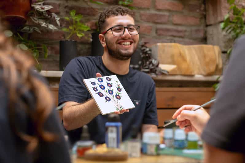 Istanbul: Turkish Tile Painting & Ceramic Workshop w/ Snacks - Learning patterns without needing art school