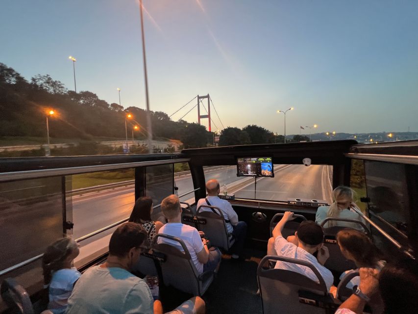 Istanbul: Two Continents Evening Bus Tour with Commentary - From Eminonu to the Galata Bridge
