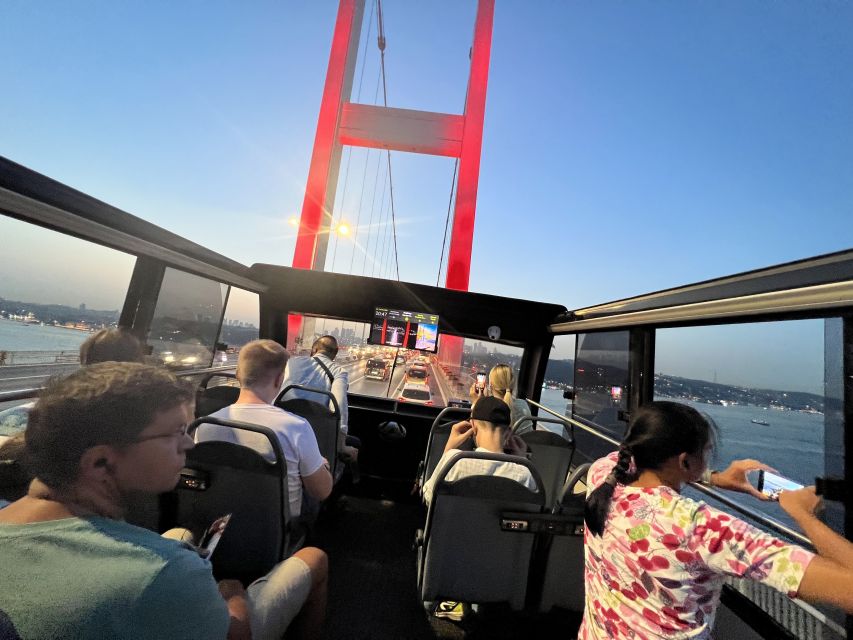 Istanbul: Two Continents Evening Bus Tour with Commentary - Galataport and Dolmabahce Palace by evening