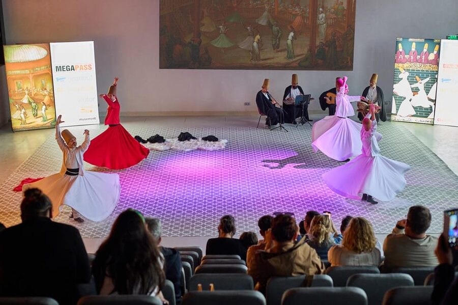 Istanbul: Whirling Dervish Ceremony next to Hagia Sophia - The introduction explains what the turning means