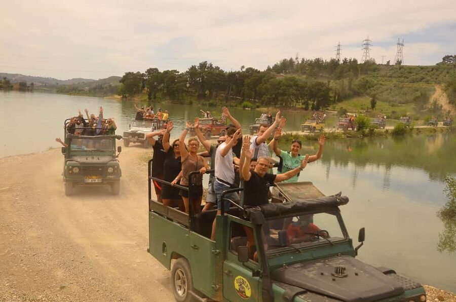 Jeep Safari-Lunch-Boat-Canyon-Waterfall-Foam,Water Party - Manavgat Waterfall, a short final stop