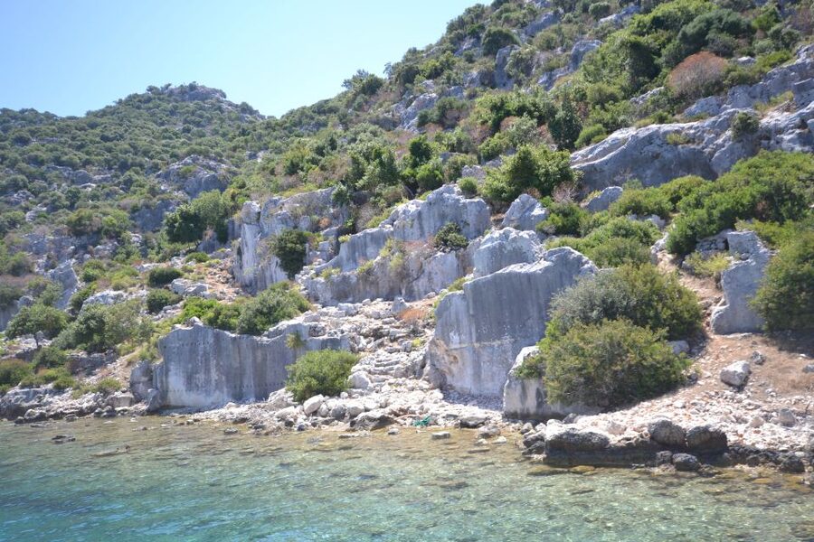 Kalkan: Kekova Sunken City Boat Trip - The final swim near Üçağız