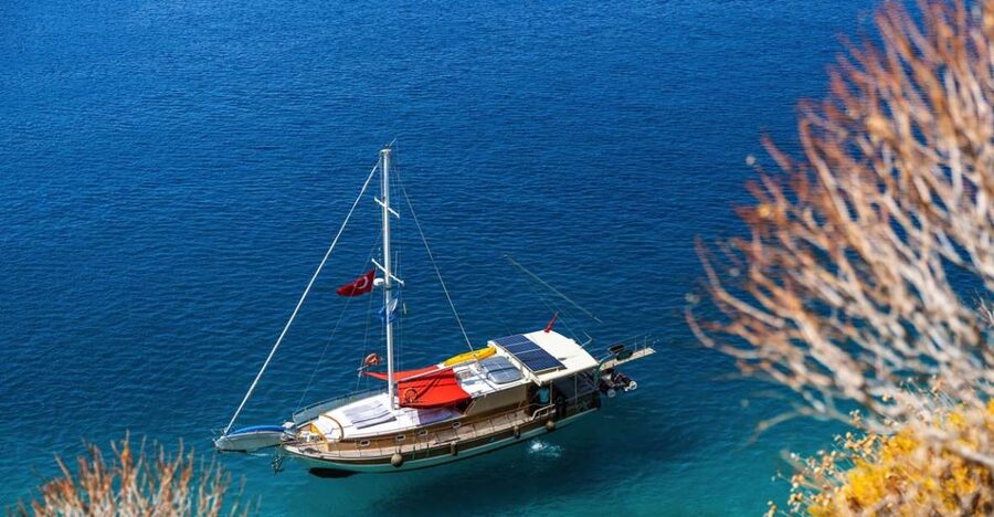 Kas: Limanagzi Beach & Island-Hopping Boat Tour with Lunch - Small River Bay and lunch on the sunny deck