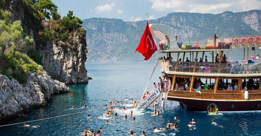 Kusadasi: Full-Day Boat Cruise w/ Lunch & Hotel Pickup - First swimming stop: two hours to set your own pace