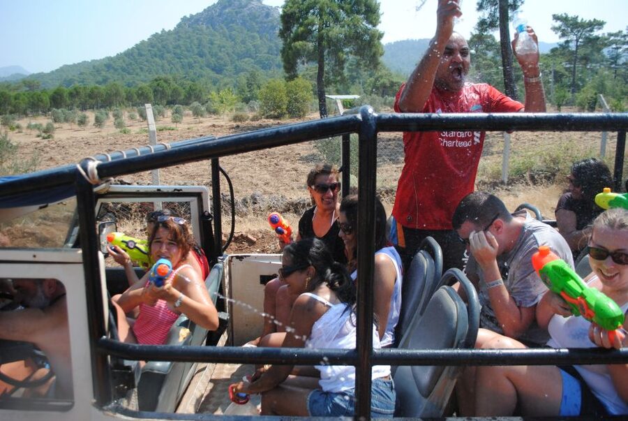 Kusadasi Jeep Safari w/ Lunch and Water Fight - The ride into Dilek Peninsula National Park