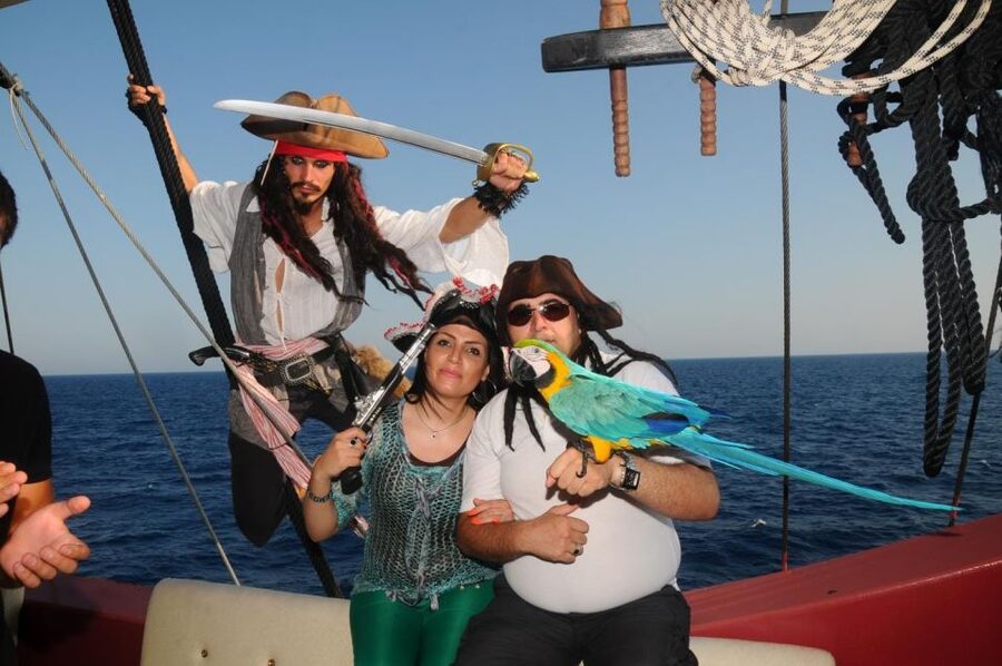 Marmaris: All-Inclusive Pirate Boat Trip with Pickup Option - Four swim stops in quiet coastal bays