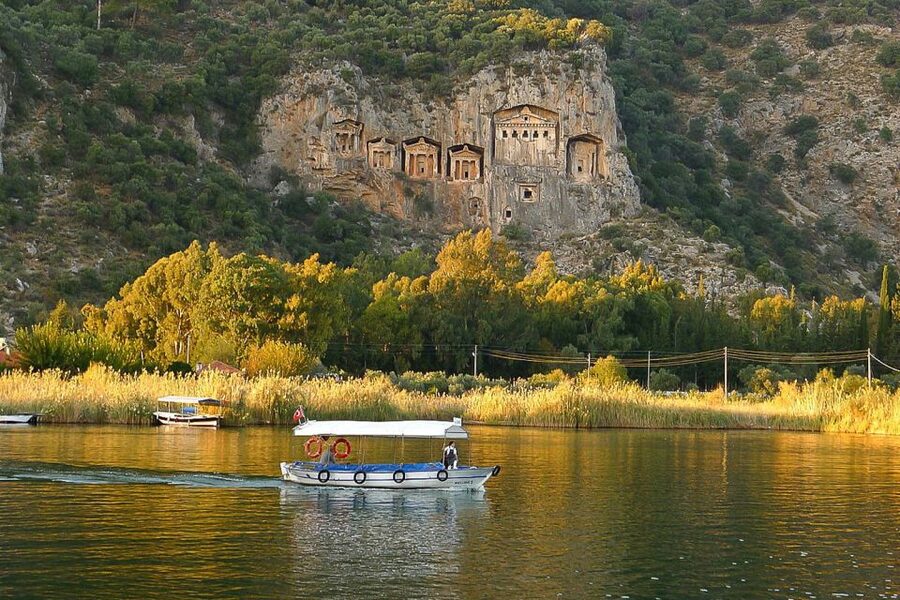 Marmaris: Dalyan Cruise, Turtle Beach & Mud Baths with Lunch - Following the Dalyan Canal toward Iztuzu Beach