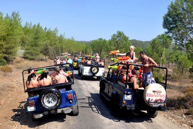 Marmaris Jeep Safari Tour With Waterfall and Water Fights - Jesus Beach and the Kızkumu sandbar